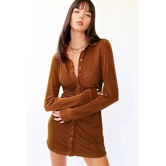 NWT With Jean Andy Dress in Chocolate Sz XL - Picture 1 of 10
